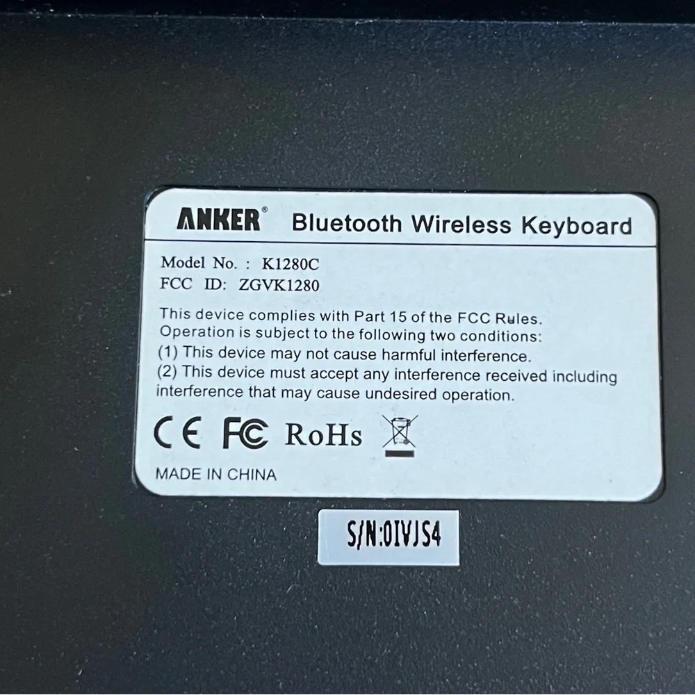 Wireless Bluetooth Black Keyboard